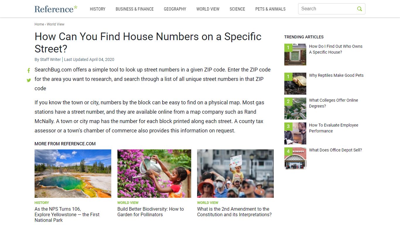 How Can You Find House Numbers on a Specific Street? - Reference.com
