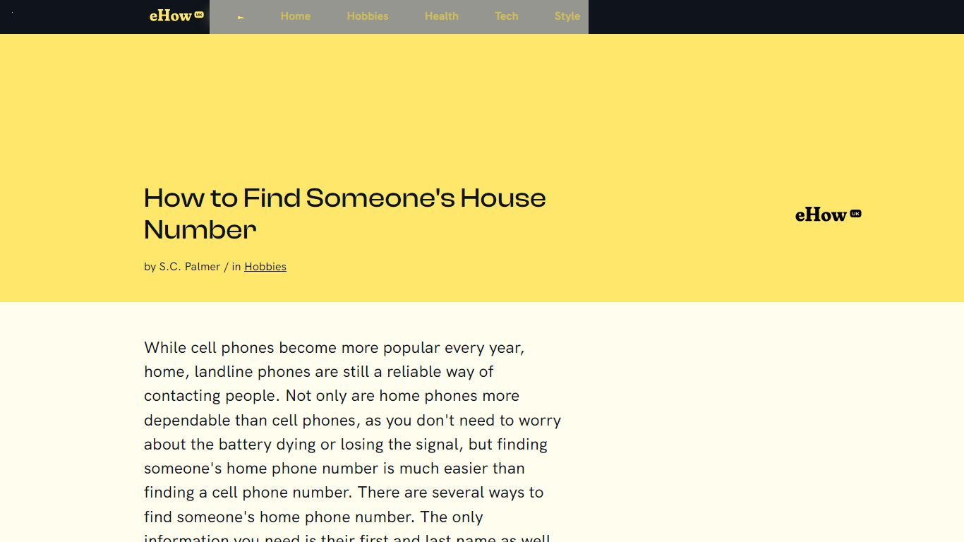 How to Find Someone's House Number | eHow UK