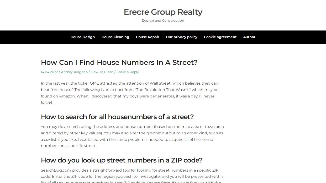 How Can I Find House Numbers In A Street? - Erecre Group Realty